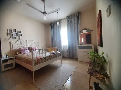 Ikea White Metal Double Bed with Mattress and Matching side tables