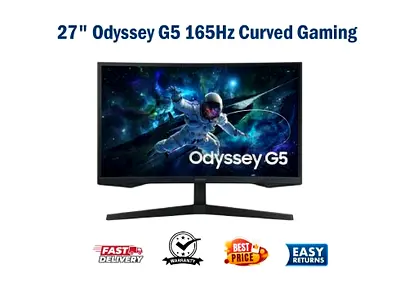 Samsung 27 inch Odyssey G5 165HZ Curved Gaming Monitor