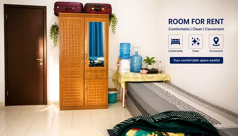 Fully furnished family room near al nahda metro station
