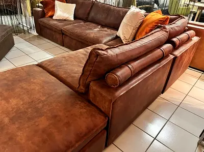 Marina home Leather Sofa Excellent Condition
