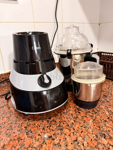 Compact Electric Grinder/Chopper - 2 Attachments, Good Condition