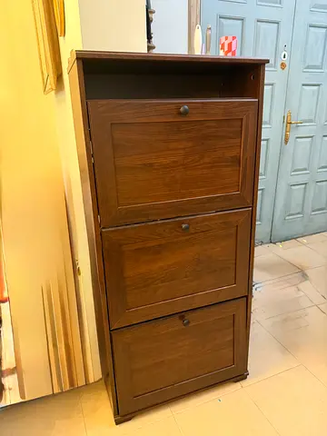 IKEA brown brusali shoe rack