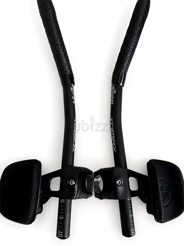 Vision Triathlon Aerobar Clip-On Handlebars with Armrests (Pair)