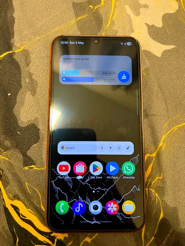Samsung A15 6GB / 128GB - 4G smartphone with brown Louis Vuitton leather-style skin