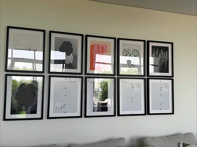 10 pieces - IKEA photo frames - 50x40cms