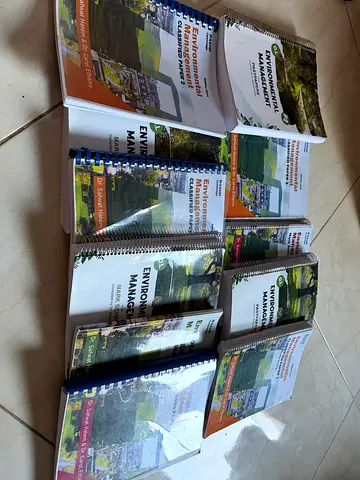 Environmental Management textbooks and classified papers set (multiple copies)