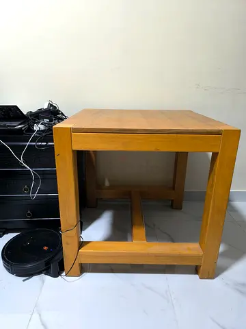 Strongest Solid Wood Side Table / End Table - Light Oak Finish