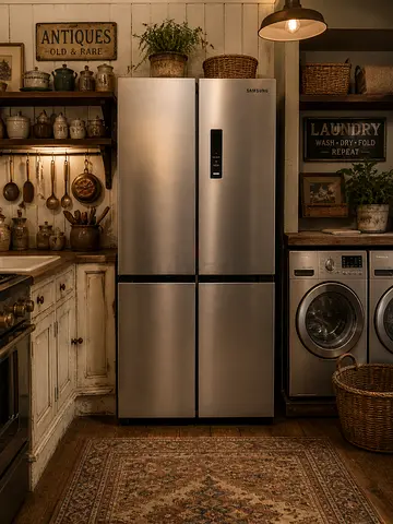 Free delivery Samsung Stainless Steel 4 door Refrigerator - like new Condition