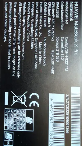 Huawei matebook x pro premium edition