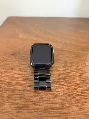 Used Apple Watch 4, 44 MM Smartwatch with Metal Link Band (Black)