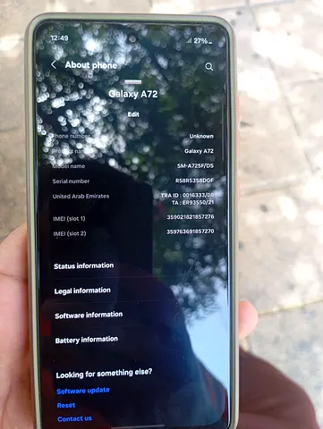 Samsung Galaxy A72 (SM-A725F) - Good Working Condition
