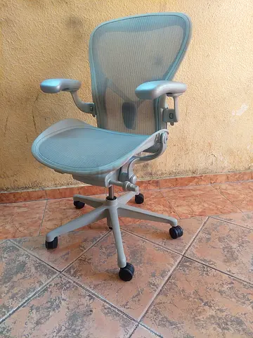 Mineral Remastered Version Herman Miller Aeron Chair Fully Adjustable Size C