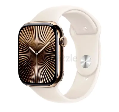 Apple Watch Series 10 GPS + LTE 46mm Gold Titanium Case with Sportband