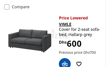 IKEA Vimle 2 seater COVER