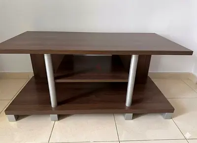 Wooden Tv stand with lower shelf