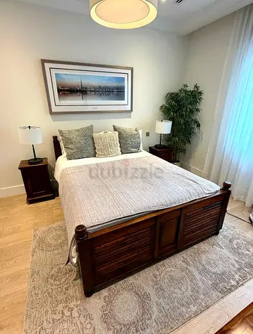 Marina Home solid wood bedset with Nightstands  mattress