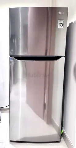LG Top Freezer Refrigerator - Silver, Good Condition