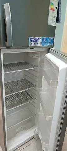 Used Silver Double-Door Refrigerator — Good Working Condition