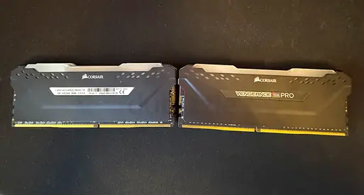 Pair of Corsair Vengeance RGB Pro 16GB (4x8GB) DDR4 RAM sticks