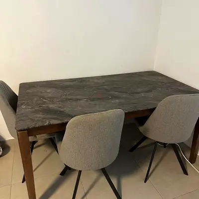 Table and chair for sale