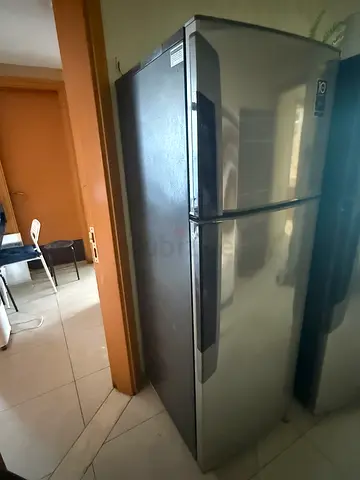 Large Stainless Steel Side-by-Side Refrigerator - Good Working Condition 600l