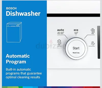 Bosch Freestanding Dishwasher - White, 60cm, Good Working Condition