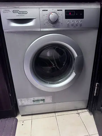 Super General Front Load Washing Machine - 7kg (Silver) — Used