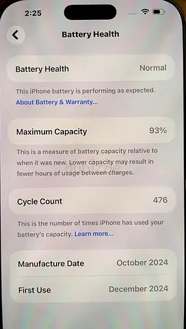 Apple I phone 16 pro max 256gb
