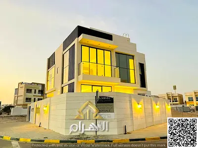 فيلا للبيع بالزاهية عجمان | 4 غرف ماستر + مجلس وصالتين وخادمة | كورنر شامل كهرباء ومياه