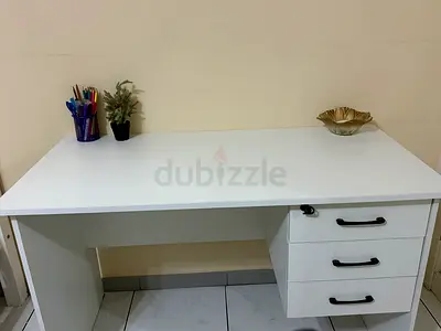 White study desk