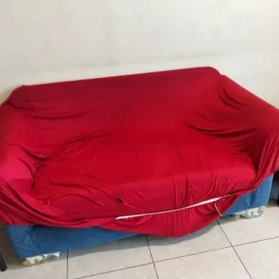 Two-seater sofa with removable cover — used