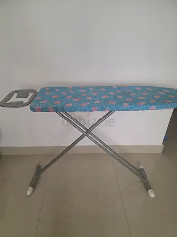 Lightweight Foldable Ironing Board with Cover - Reasonable Condition