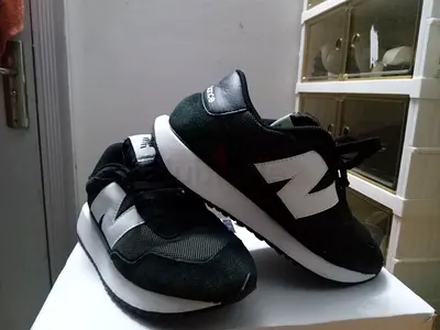 Black white New Balance 237 style sneakers - womens