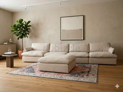 Swin feather 🪶 filled modular sofa
