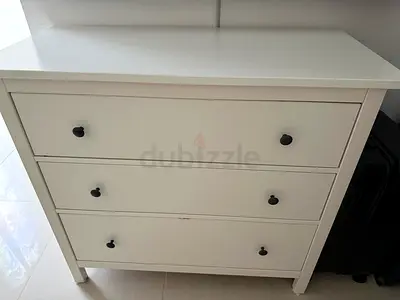 IKEA White 3-Drawer Dresser / Chest in Good Condition