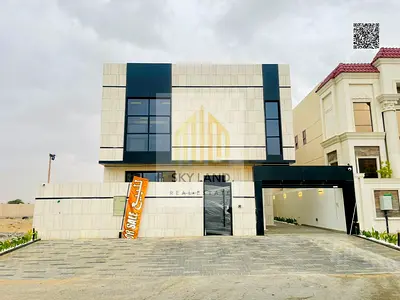 Villa for sale in Ajman | Al Bahia area | 6 bedrooms, majlis, 3 living rooms, maid's room and roof | Freehold ownership for all nationalities | Price