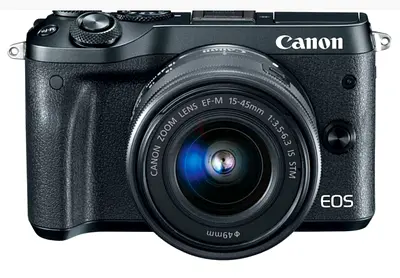 Canon EOS M6 Mirrorless Camera with 15-45mm Lens (Body + Kit Lens)