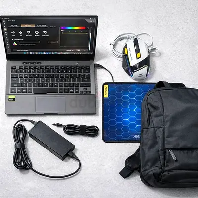 Lightweight 14 Laptop with Mouse, Charger, Mousepad and Backpack - Ready to Use