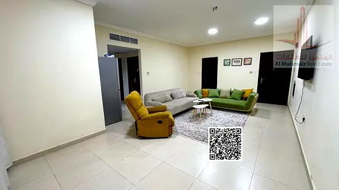 شقة مفروشة غرفتين وصالة للإيجار الشهري في المويهات 3 شارع غرناطة الرئيسي فرش راقي شامل الفواتير موقع حيوي مناسب للعائلات احجز الآن ولا تفوت الفرصة