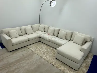Perfect condition cratebarrel Ushape sofa