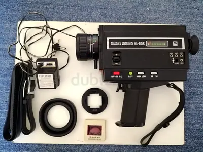 Vintage Sankyo Sound XL-605 Super 8 Film Camera with Accessories