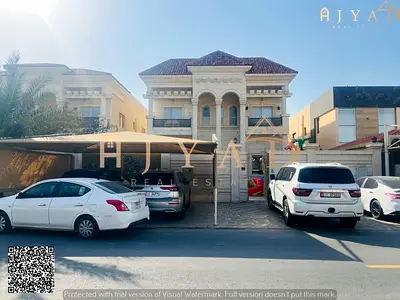 For sale: villa in prime Al Rawda Ajman location, second row back from Sheikh Ammar Street, lovely main road view, 5 bedrooms, 7 bathrooms, land 5000