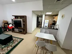 Fully furnished 2 bedroom hall apartment in a prime tower with spacious layout balcony and private p