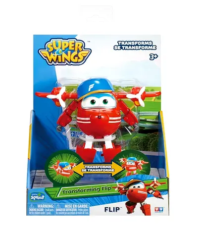Little red toy airplane (Super Wings style)