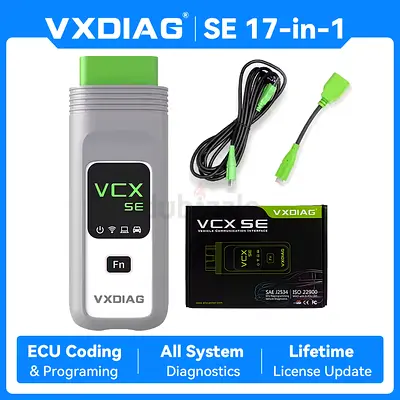 VXDIAG VCX SE with All Car Brands 17-in-1 Car OBD2 Diagnostic Scanner Full System Diagnostic J2534
