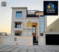 Modern corner villa, two floors and a roof, custom finishing, central air conditioning, freehold own