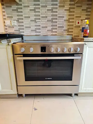 Bosch latest model electric ceramic 5 hobs oven fan cooking range 90x60  digital touch timer stove