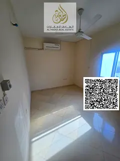 One bedroom and living room apartment for rent in Al Rawda 2, prime location near Sheikh Ammar Stree