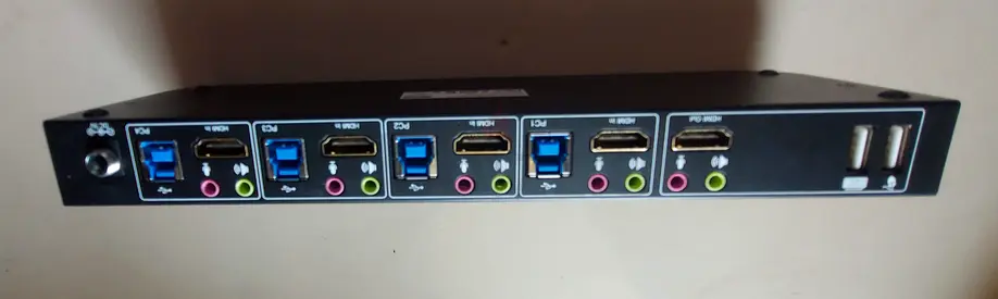 Tripp Lite 4K/60 Hz HDMI KVM 4x1 Switch.