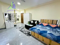 NO COMMISSION | New building | Furnished studio for monthly rent in Ajman Corniche